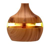 Humidificateur USB - Diffuseur D'aromathérapie | Humidificateur De Grain De Bois | Diffuseur d'air Électrique | Appareil D'aromathérapie Lumineux | Machine D'aromathérapie Lumineuse Colorée