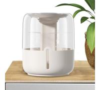 Humidificateur USB - Double Pulvérisation De Grande Capacité De 6,8 L Avec Veilleuse | Humidificateur Portable À 3 Vitesses Pour Chambre, Bureau Et Dortoir | Se Connecte À Un Ordinateur, Une Banque D'