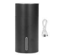 Humidificateur USB Mini Diffuseur de Parfum de Voiture Portable 3 Vitesses Réglable Puce Intelligente Automatique à Faible Bruit Intégrée pour l'Intérieur de la Voiture Capacité (Noire)