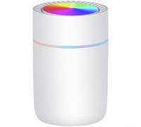 Humidificateur USB portable pour voiture avec capacité de 350 ml, génération avancée de brume d'ondes sonores, plusieurs modes de brume et minuterie, éclairage LED coloré pour une atmosphère apaisante