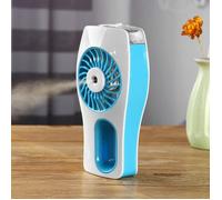 Humidificateur Ventilateur Rechargeable Portable 2en1 - BLEU - 3 Modes - Ultra-silencieux - 2000mAh - 35ml