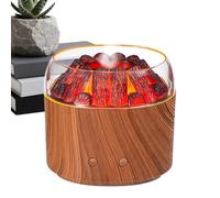 Humidificateur Volcanique - Diffuseur d'Huiles Essentielles 160ml avec Flamme,Fonction Silencieuse avec Éclairage d'Ambiance Chaud pour Intérieur Bureau Maison Salle de Bain,Voiture Salle de Classe
