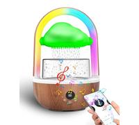 Humidificateur Weljoy avec lumière arc-en-ciel, avec connexion Bluetooth, application exclusive, 3 modes et 7 couleurs de lumières LED, son goutte d'eau pour dormir et se détendre