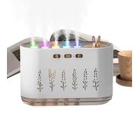 Humidificateurs à brume froide pour chambre à coucher,7 couleurs légèrement brouillard frais humidificateur pour chambre et bébé - purificateur d'air silencieux avec fonction d'aromathérapie pour