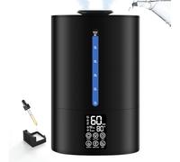 Humidificateurs de 6 L pour chambre à coucher, grande pièce, maison, humidificateur frais et chaud pour plantes, diffuseur d'huiles essentielles, humidificateurs silencieux avec brume réglable, buse à