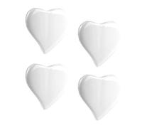 Humidificateurs, lot de 4 en céramique "cœur", plat, pour fixation au radiateur/chauffages, évaporateur d'eau, diffuseurs, vase mural a1651