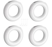 Humidificateurs, Lot de 4 saturateurs céramiques Rond Blanc, plat, pour fixation au radiateur, évaporateur d’eau pour humidifier l’air ambiant