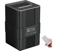 Humidificateurs pour Chambre à Coucher, Diffuseur D’huiles Essentielles De 3,5 L avec 3 Mist Me Adjust Et Minuterie 1-8h, Diffuseur D’aromathérapie avec Affichage Numéri, Black