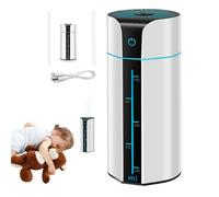Humidificateurs Pour Chambre - Purificateur d'Air à Brume Silencieux USB,7 Couleurs LED Humidificateur Silencieux avec Arrêt Automatique pour Dortoir Studio Chambre Salon d'Enfant Sous-sol Cam