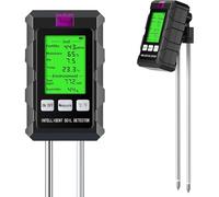 Humidimètre 6 en 1, testeur de sol à double sonde 2026, humidité/pH/température/lumière du soleil/humidité de l'air/fertilité, parfait pour l'agriculture, le jardinage, les pelouses, l'extérieur (2