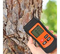 Humidimètre à bois avec écran LCD numérique, résolution de 0,1 %, pour bois, papier, carton et cloison sèche, testeur multi-matériaux avec arrêt automatique, noir