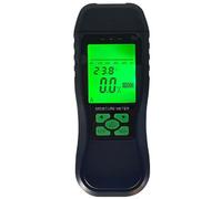 Humidimètre à broche en bois pour bois, béton et cloison sèche - 6 à 60 % de bois / 1,5 à 33 % de matériaux de construction, écran LCD rétroéclairé, corps ABS, pour mise hors tension automatique