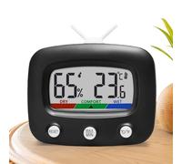 Humidimètre affichage numérique avec design rétro en forme de télévision | Mesure Température et Humidité Pour Terrarium Aquarium Salon Garage Chambre Sous-sol Serre Intérieure et Maison