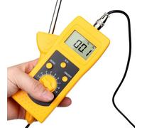 Humidimètre avec mesure de l'humidité et de l'eau à haute fréquence, portable et compact, avec affichage numérique rétroéclairé, arrêt manuel et système de batterie faible