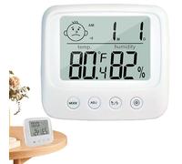 Humidimètre de température, thermomètre numérique,Hygromètre de pièce numérique avec écran LCD - Icônes faciales, capteur de température précis pour chambre à coucher, reptile pour animaux domestiques