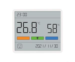 Humidimètre d'intérieur en plastique rapide pour une réponse précise en | Code couleur confortable pour la zone, alertes sèche/humide, pour un visuel instantané, taille compacte de 7 x 8 cm