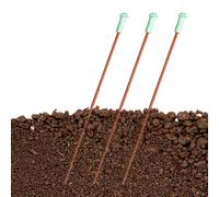 Humidimètre du sol, 3 pièces outil de jardin en argile, kit de test de sol, matériau en métal avec design robuste, accessoires de mesure de jardinage pour pot de fleurs à la maison, arbre à racines