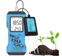Humidimètre du sol - Kit de test numérique pour l'humidité du sol, pH, NPK et EC - Écran LCD Testeur de conductivité nutritive pour la plantation et la culture du sol