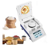 HumidimèTre éLectronique PréCision, Technologie Chauffage HalogèNe Pour Une Mesure PréCise L'Humidité Des Grains, Fonctionnement Intelligent,Pour Poudres, CéRéAles Et Thé(100g/0.001g)