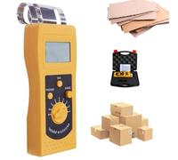 Humidimètre for papier, haute précision, plage de mesure d'humidité 0-80%, profondeur de lecture 50 mm, écran LCD rétroéclairé for papier, carton, boîtes en carton