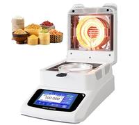 Humidimètre halogène Portable, analyseur d'humidité, lisibilité de l'humidité 0,01%/3 Modes de séchage/3 Options d'arrêt/40-230 °C, pour des Tests Rapides dans Les Aliment Weighing Resolution 0.001g