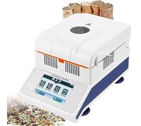 HumidimèTre HalogèNe PréCision, Analyseur D'Humidité HalogèNe, 2 Modes De SéChage, Capacité 50/100 G,éCran Tactile Led De 5,5 Pouces, Pour Des Tests Rapides Et PréCis En Laboratoire(50g/0.002g)