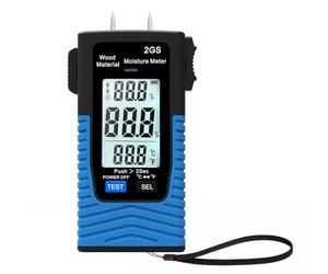 Humidimètre, Humidimètre numérique pour bois 2GS, sonde à 2 broches, 3 Modes ℃/℉, indicateur LED, arrêt automatique, stockage de données, testeur d'humidité du