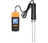 Humidimètre numérique 3-en-1 pour bois de chauffage, analyseur de teneur en eau pour bois de chauffage, température ambiante + hum