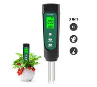 Humidimètre numérique 3 en 1 Température du sol Testeur d'humidité Testeur en pot de jardinage de l'outil de mesure de la mesure agricole de la conductivité(YY 1000)