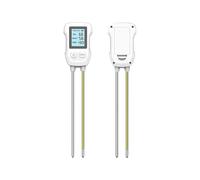 Humidimètre numérique Compteur De Sol 3 En 1 Numérique LCD Température Humidité PH Avec Rétro-éclairage Instrument Mesure Des Plantes Pour À Fleurs Jardin pour bois et carton(Bianco)