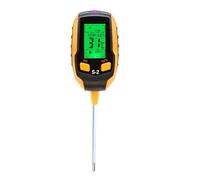 Humidimètre numérique Compteur De Sol 5 En 1 4 Pot, Testeur PH, Détecteur D'acidité, Éclairage, Température, Hygromètre, Humidité pour bois et carton(5 in 1)
