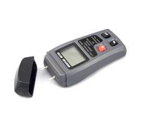 Humidimètre numérique Humidimètre numérique à deux broches for bois EMT01, 0 99,9%, écran LCD, détecteur d'humidité du, testeur pour bois et carton(EMT01 Black)