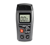 Humidimètre numérique Humidimètre Numérique Pour Bois, 5 Pièces, 4 Modes De Mesure, Écran LCD Rétroéclairé, Détecteur Fuite À Arbre Rotatif pour bois et carton(Black)