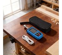 Humidimètre numérique intelligent avec sonde sphérique pour mur en bois et cloison sèche Pénétration 20-40 mm 0-100 % large plage d'affichage (SK-7303)