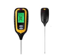 Humidimètre numérique PH Mètre Du Sol 6 En 1, Fertilité, Humidité, Lumière Ambiante, Moniteur De Température, Détecteur, Analyseur Jardin pour bois et carton