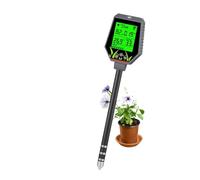 Humidimètre numérique Testeur numérique multifonctionnel 6 en 1 de pH et d'EC du sol, détecteur d'humidité et de fertilité du jardin, moniteur de lumière du soleil for plantes à fleurs pour bois et ca
