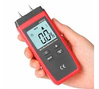 Humidimètre portable pour bois, détecteur d'humidité numérique, sonde en acier inoxydable, précision de mesure : ± 2,0 %, résolution : 0,5 %, pour bois, papier, ciment, mur de mastic, gypse