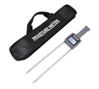 Humidimètre Portable Professionnel pour Foin, testeur numérique de Haute précision pour Herbes, céréales, Paille, fourrage, Luzerne, leymus, ABS, Acier Inoxydable, 458 mm