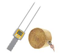Humidimètre Portatif For Foin, Détecteur D'humidité Numérique Avec Deux Sondes Et Écran Rétroéclairé Par LED, Plage 0~84%, Résolution 0,1, For Foin, Paille Et Son