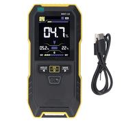 Humidimètre pour bois, testeur de teneur en eau non destructif sans broche avec écran couleur de 2,4 pouces pour la mesure des murs en bois dur et en brique