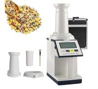 Humidimètre pour grains, instrument de mesure rapide pour 14 grains, humidimètre portable pour grains de café avec batterie et brosse, marge d'erreur de 0,5%, pour blé, maïs et orge