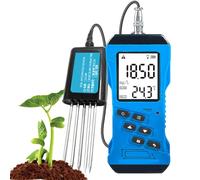 Humidimètre pour Sol, kit numérique d'analyse du Sol avec écran LCD, humidimètre/analyseur NPK/pH/EC, testeur de conductivité nutritive pour la Culture du Sol, Plantation en Pot
