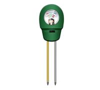 Humidimètre pour Sol Testeur de pH et sol 5 en 1, humidimètre portable, thermomètre, photomètre, compteur d'eau, analyse hydroponique des plantes jardin(3 in 1)