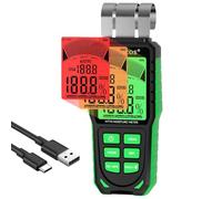 Humidimètre pour tapis et mur - Humidimètre de construction sans Pinless pour moquette, placoplâtre, béton - Appareil manuel pour mesurer l'humidité non destructive