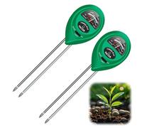 Humidimetre, Testeur Humidité plante, Testeur de Sol 3 en 1 avec PH/Éclairement Lumineux/Humidité, Hygrometre Plante pour Pot de Fleurs, Jardin, Ferme, Cour, Pas de Piles Nécessaires (2pcs)