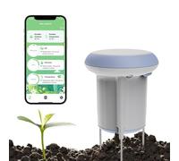 Humidimètre WiFi du sol : hygromètre pour plantes, capteur intelligent avec contrôle par application, testeur avec détection de température pour jardin, ferme, pelouse