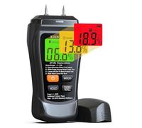 Humidité,RDINSCOS Détecteurs D'humidité Hygromètre Professionnel avec Fonction D'alarme Analyse De Profondeur de 0-10 mm,pour Mur, Bois,Plâtre,Maçonnerie