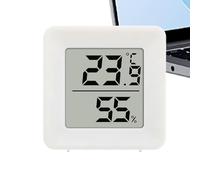 Humidity Meter | 50g Battery Operated Indoor Gauge | LCD Temperature Moisture Meter ABS Lightweight Portable Room Climate Monitor | Terrarium Greenhouse Bedroom RV Home Use