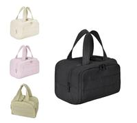Humidity Travel Cosmetic Bag, Humidityt Large Capacity Wide-Open Travel Cosmetic Bag, 0.6lb Lightweight, for Womentraveling,Lightweight Toiletry Organizer for Traveling (Black)