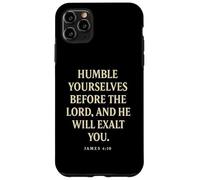 Humiliez-Vous Devant Dieu, il Vous exaltera (Jacques 4:10) Coque pour iPhone 11 Pro Max